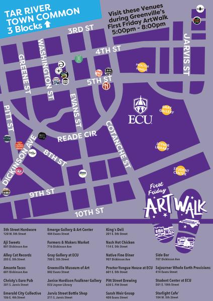 ArtWalk Stops Map 2024
