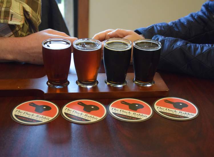 Duck Rabbit Brewery Beer Flight