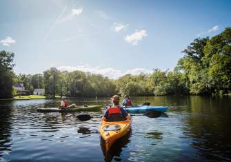 Kayakers on Lake