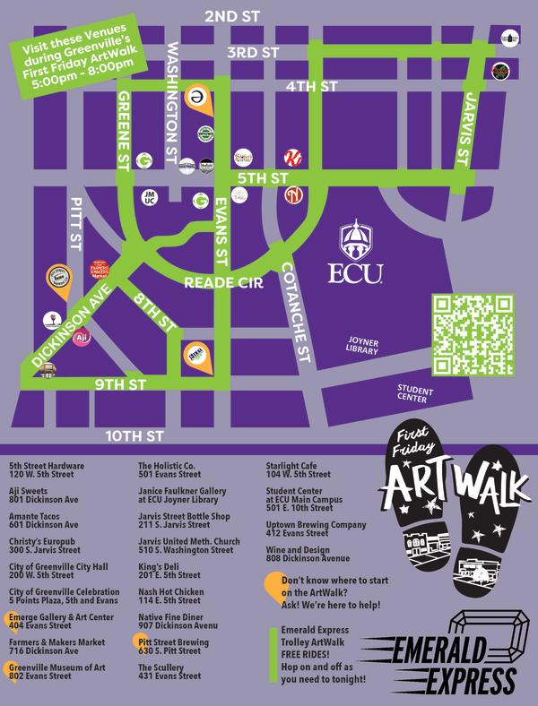 ArtWalk October 2024 Map