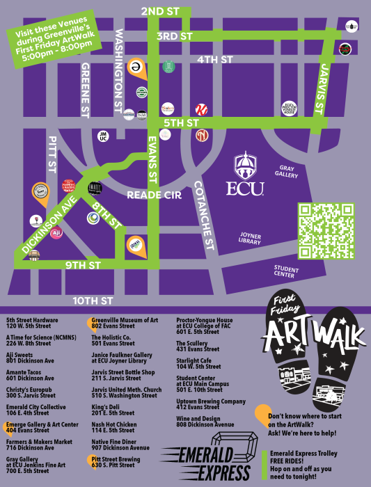 ArtWalk Map November 2024